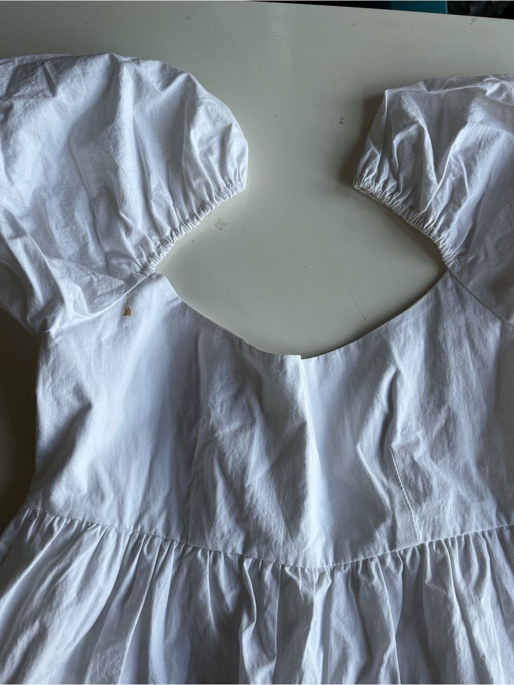 Ciao Lucia White Gathered Waist Sleeveless Dress - Picture 5 of 5